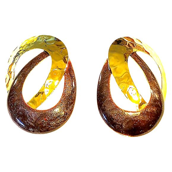 Vintage Lot 5 Sets Business Casual Metal Stud Post Earrings - Picture 7 of 7